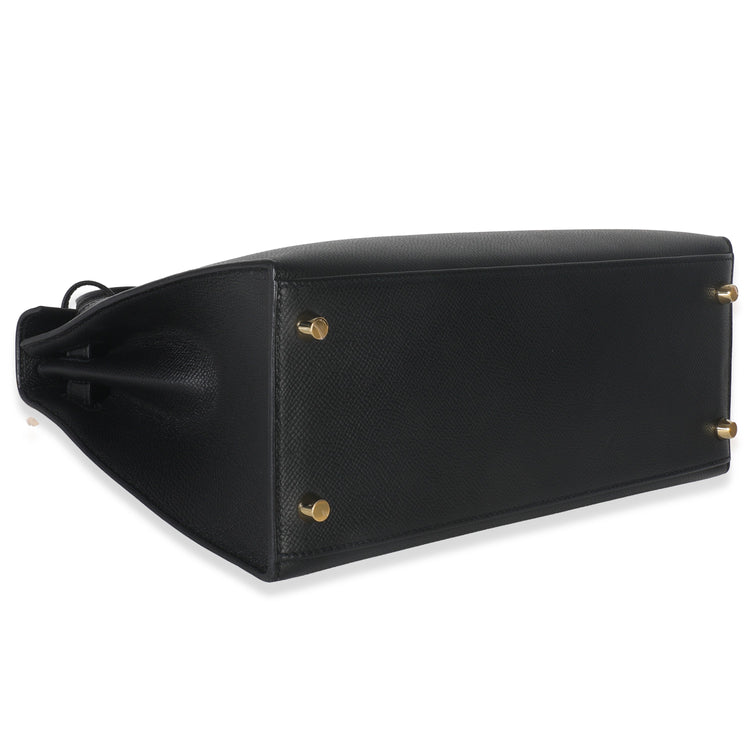 2020 Hermes Black Epsom Sellier Kelly 28