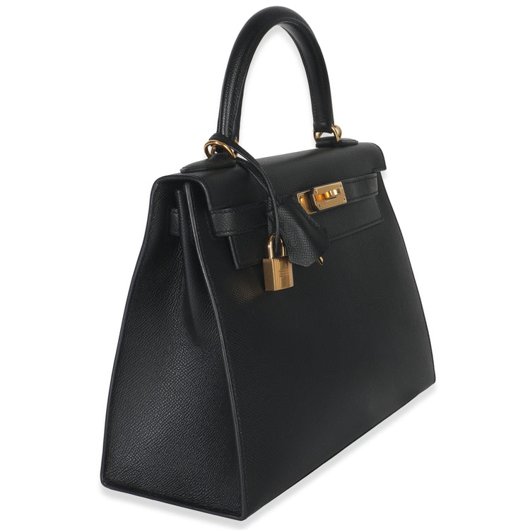 2020 Hermes Black Epsom Sellier Kelly 28