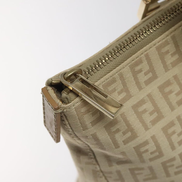 Gold Fendi Zucchino Canvas Bag
