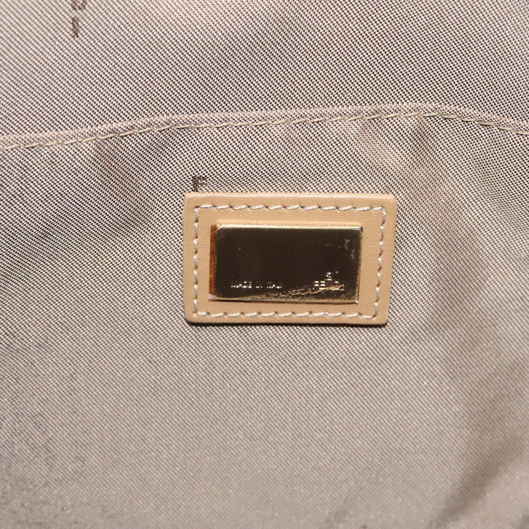 Gold Fendi Zucchino Canvas Bag
