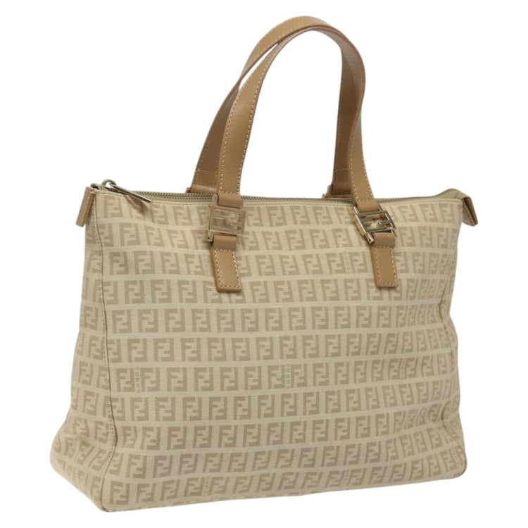 Gold Fendi Zucchino Canvas Bag