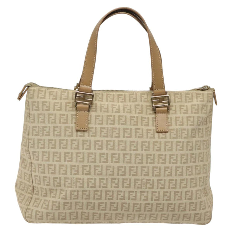 Gold Fendi Zucchino Canvas Bag