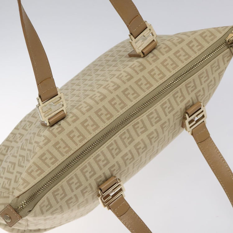 Gold Fendi Zucchino Canvas Bag