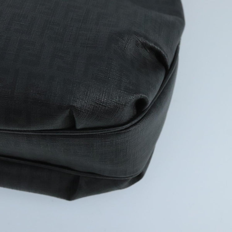 Black Fendi Zucchino Canvas Hobo Bag