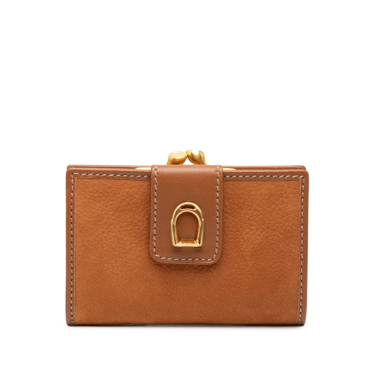 Vintage Gucci Brown Kisslock Wallet