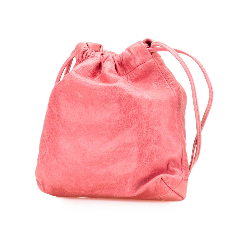 Vintage Balenciaga Pink Motocross Drawstring Pouch