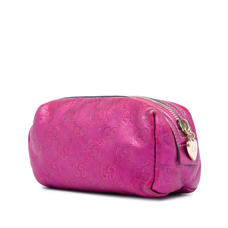Vintage Gucci Pink Metallic Pouch