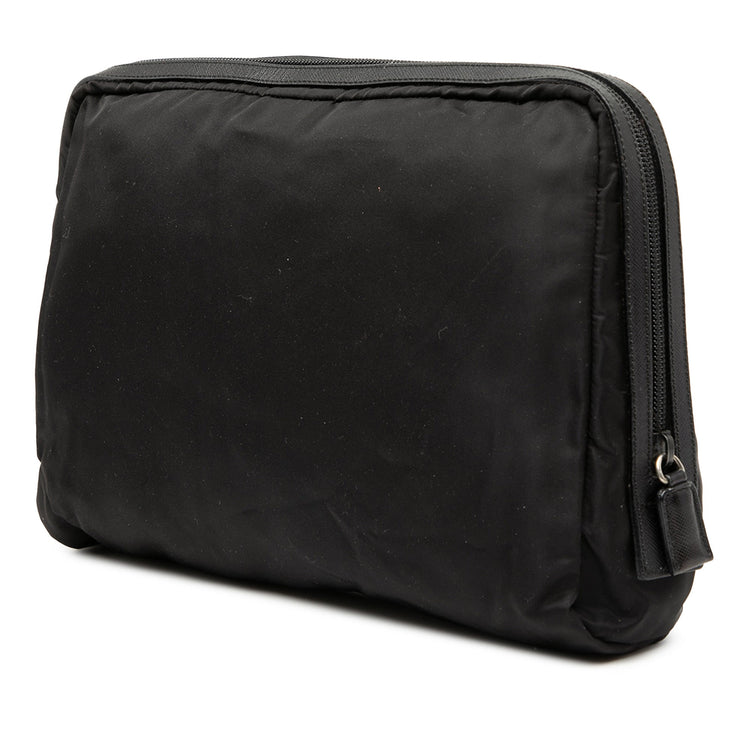 Vintage Prada Black Tesuto Cosmetic Pouch