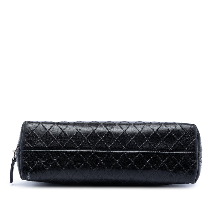 Vintage Chanel Embossed Cosmetic Pouch