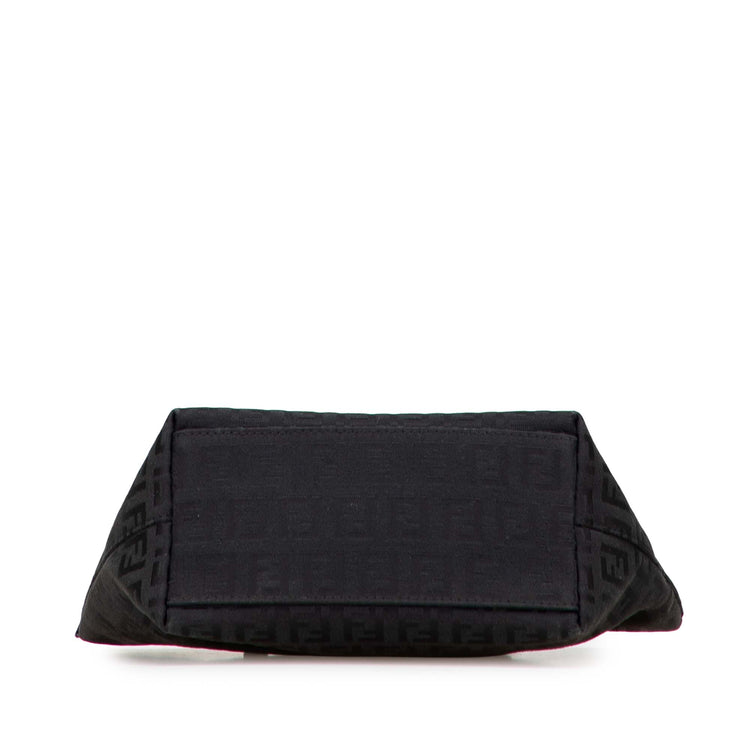 Vintage Fendi Mini Black Zucca Top Handle Bag