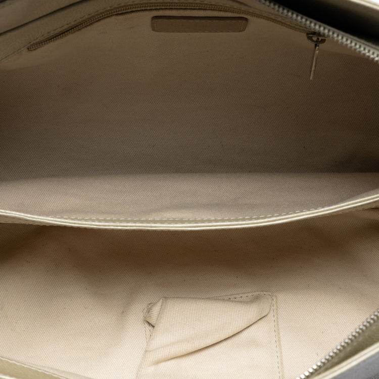 Vintage Chanel White Caviar Bag