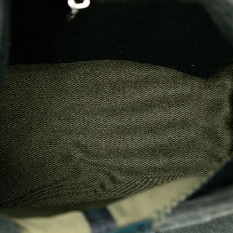 Vintage Fendi Green Cotton Bag