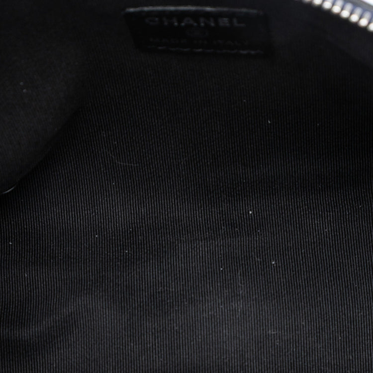 Vintage Chanel Embossed Cosmetic Pouch