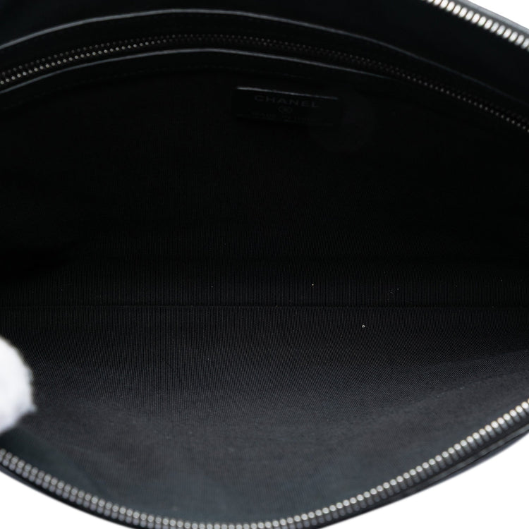 Vintage Chanel Croc Calfskin Cosmetic Bag