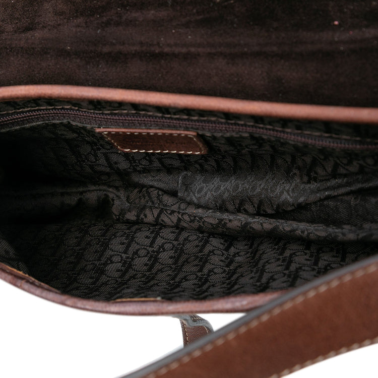 Vintage 2002 Dior Canvas Saddle Bag