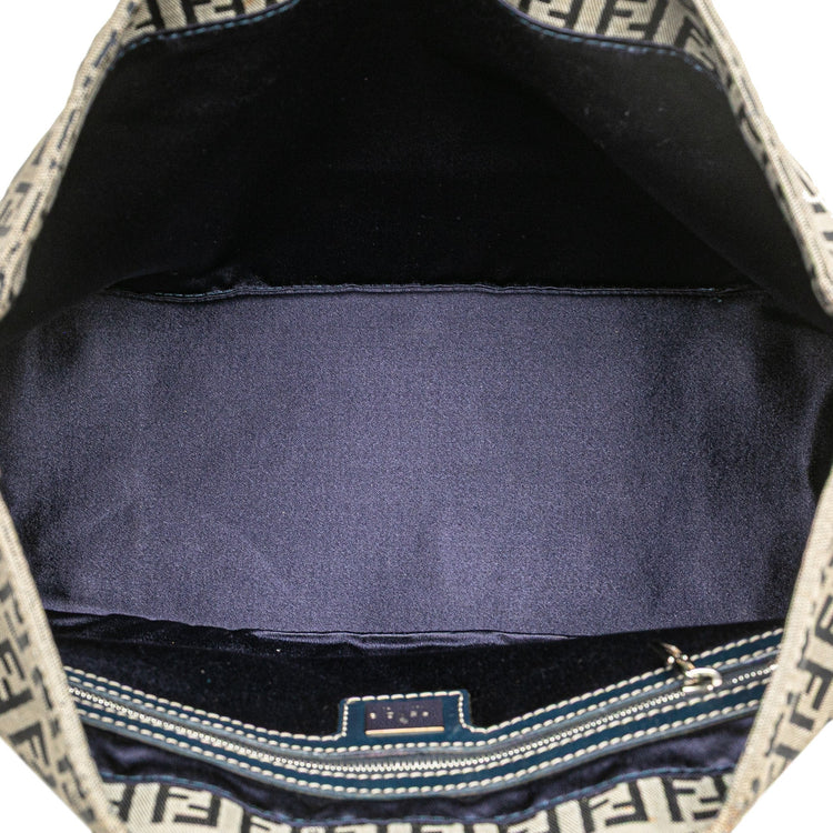 Vintage 2010 Fendi Navy Zucchino Tote