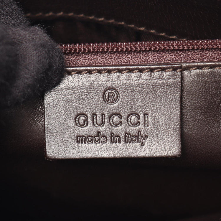 Vintage Gucci Brown Calfskin Shoulder Bag