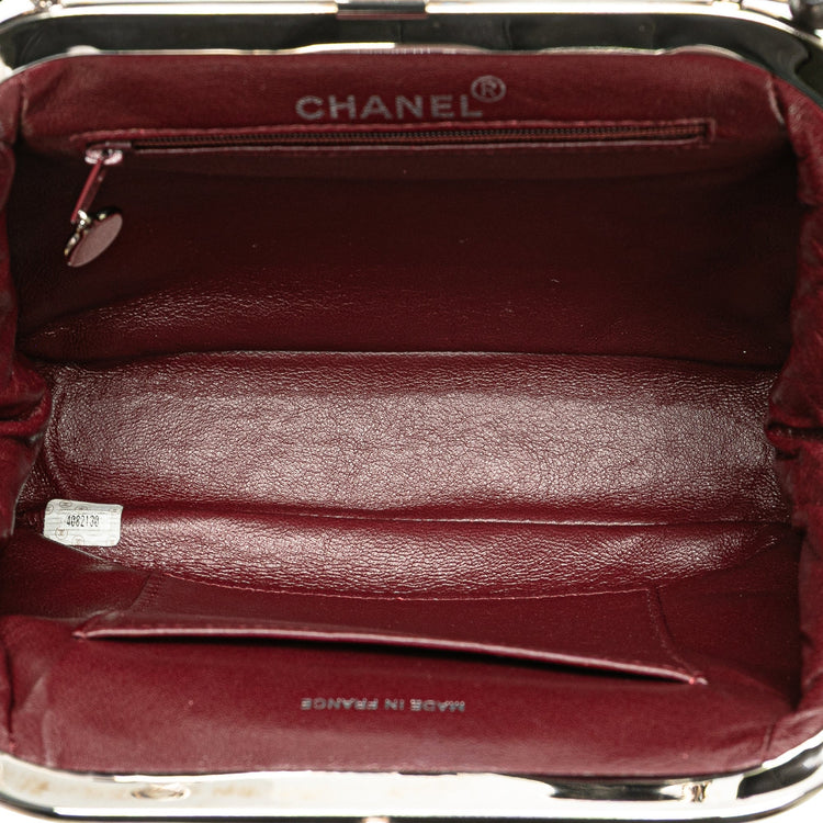 Vintage 1996 Chanel Kiss Lock Closure in Black