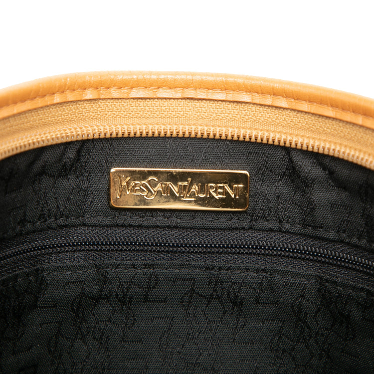 Vintage Saint Laurent Leather Trimmed Clutch