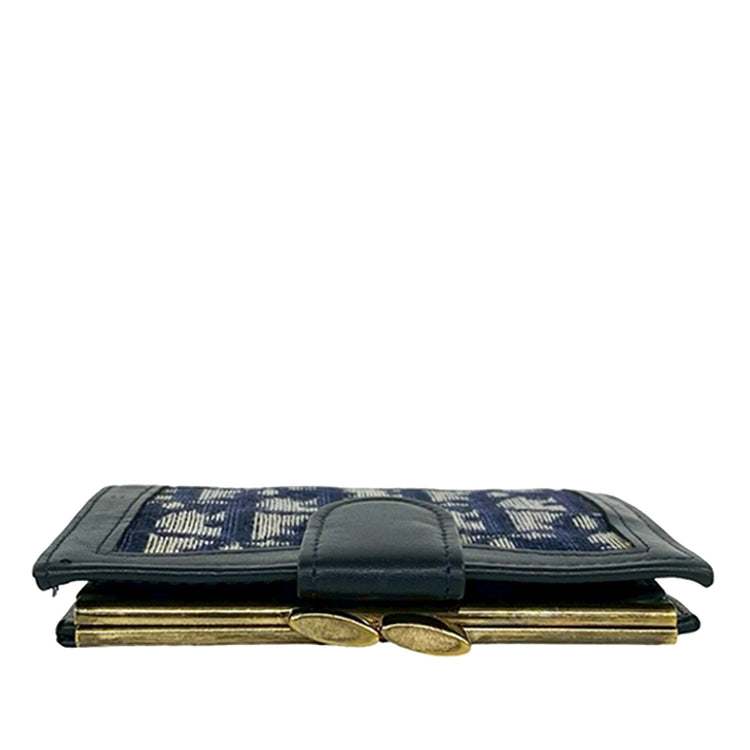 Vintage Dior Blue Bifold Wallet