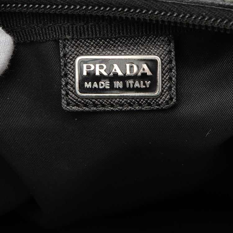 Vintage Prada Black Tesuto Cosmetic Pouch