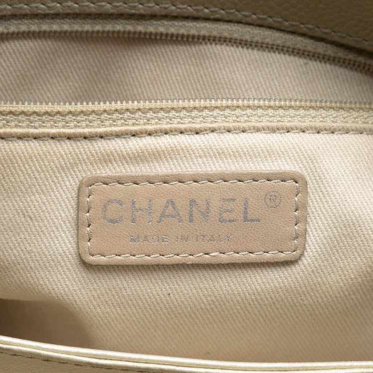 Vintage Chanel White Caviar Bag