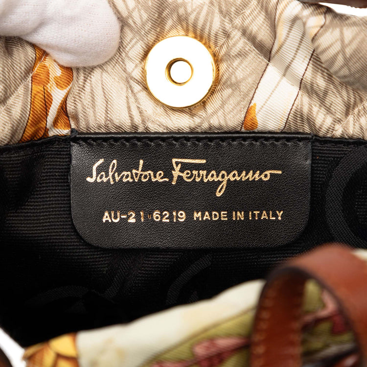 Vintage Ferragamo Jungle Safari Bucket Bag