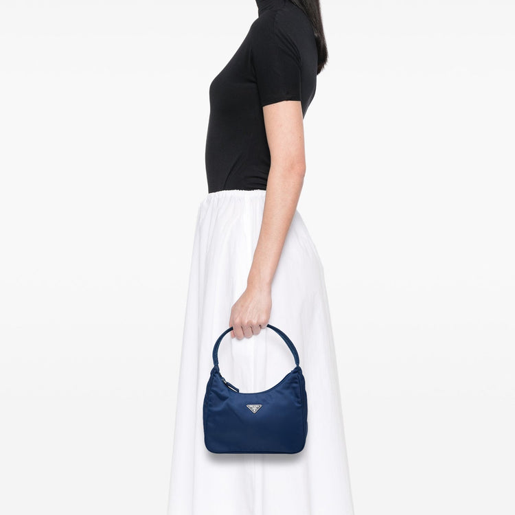 Vintage Blue Prada Sport Shoulder Bag