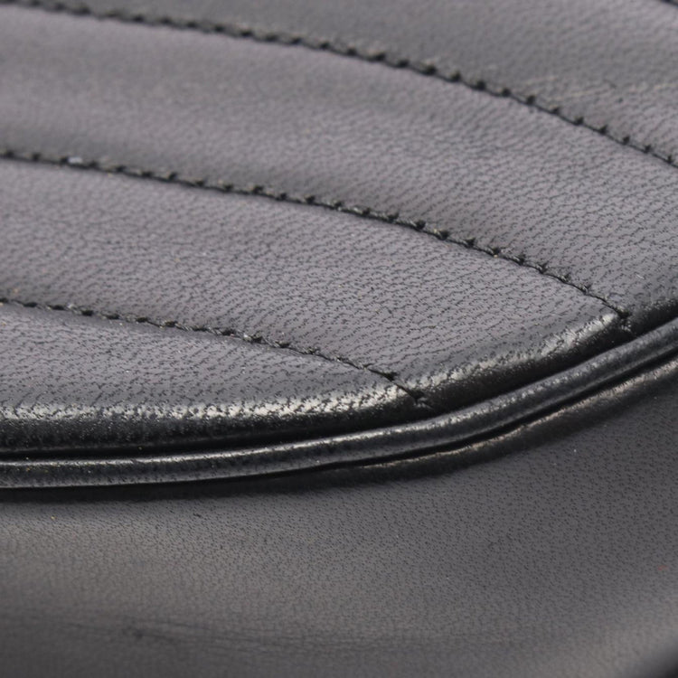 Vintage Chanel Half Moon Leather Flap Bag