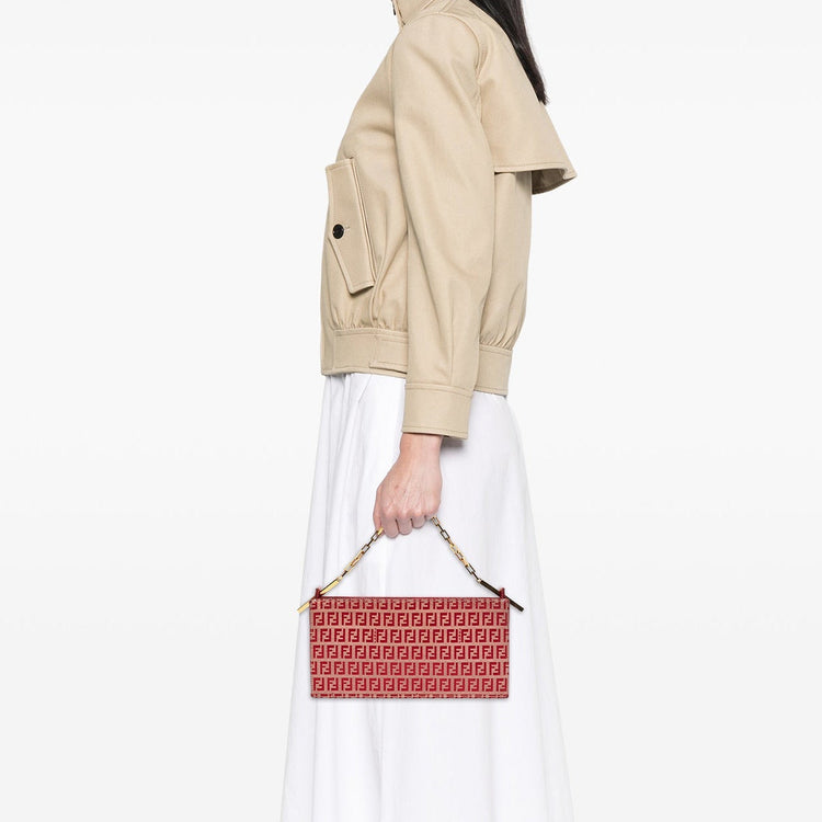Vintage Fendi Red Canvas Bag