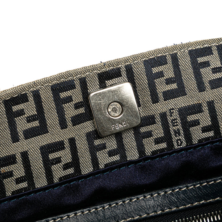 Vintage 2010 Fendi Navy Zucchino Tote