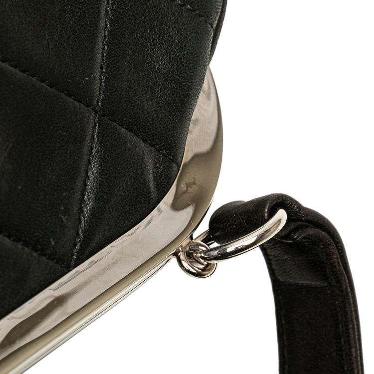 Vintage 1996 Chanel Kiss Lock Closure in Black