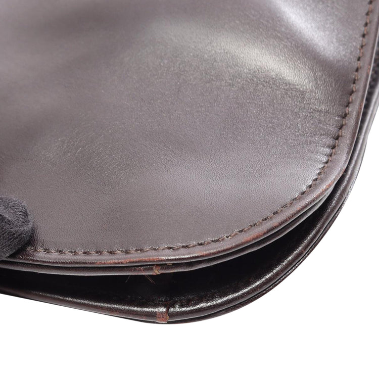 Vintage Gucci Brown Calfskin Shoulder Bag