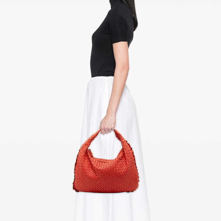 Vintage Red Bottega Nappa Hobo