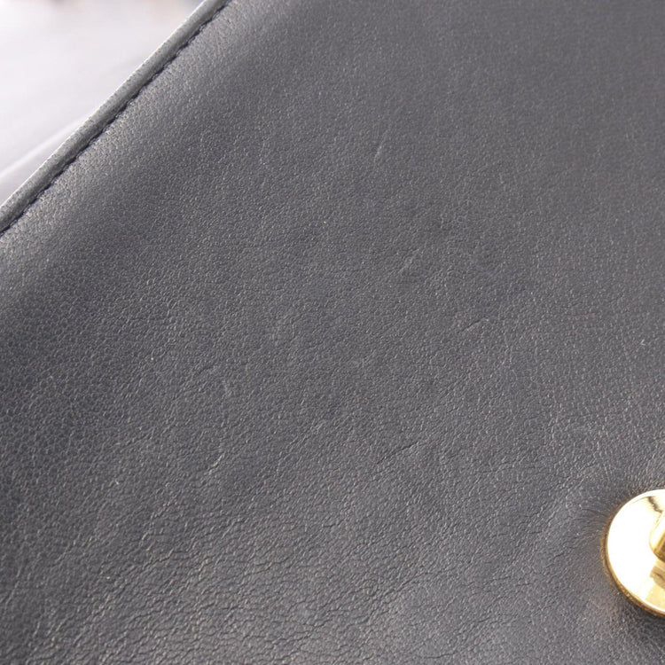 Vintage Chanel Half Moon Leather Flap Bag