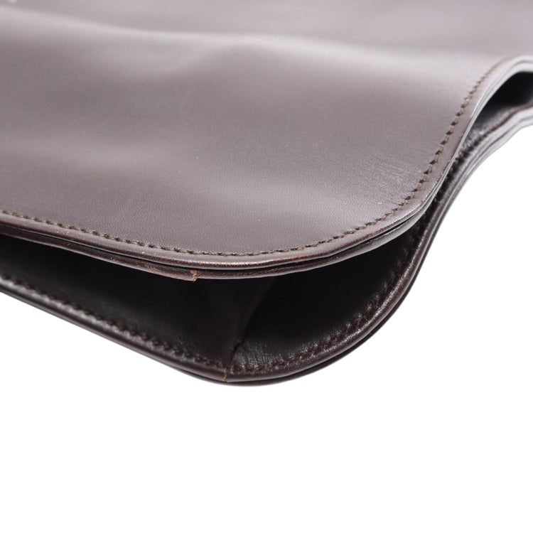 Vintage Gucci Brown Calfskin Shoulder Bag