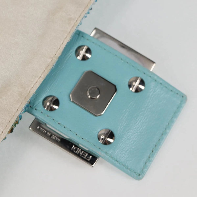 Vinage 2004 Fendi Turquoise Beaded Baguette