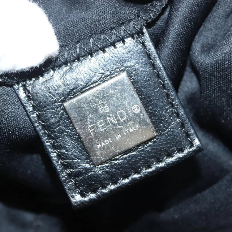 Vintage Fendi Mama Bag in Black and Silver