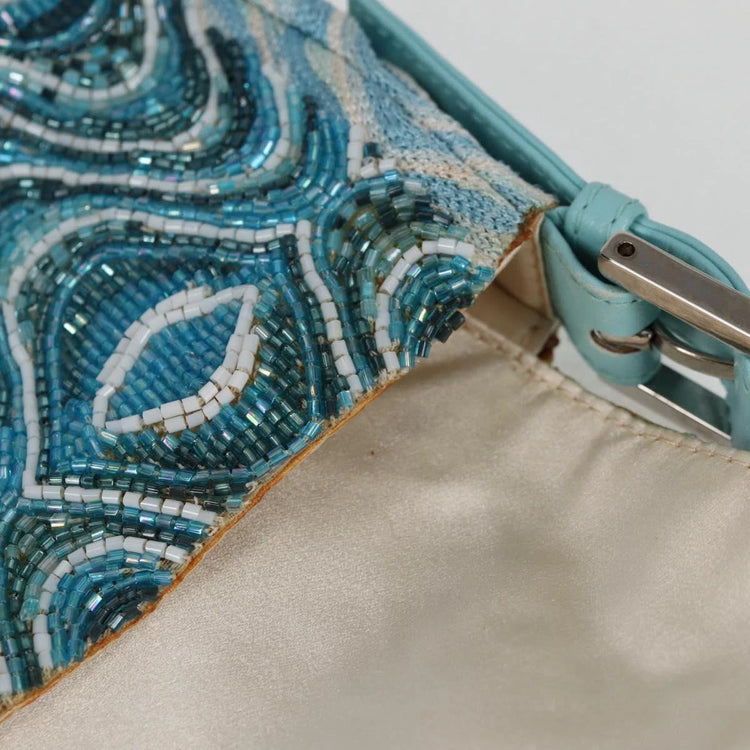Vinage 2004 Fendi Turquoise Beaded Baguette