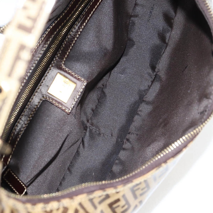 Vintage Fendi PVC Crescent Shoulder Bag
