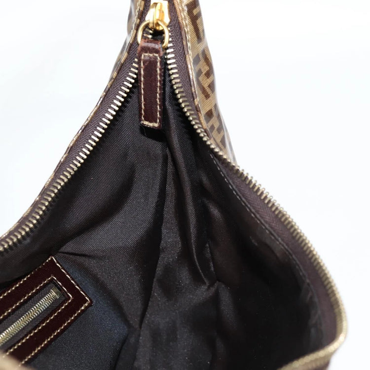 Vintage Fendi PVC Crescent Shoulder Bag