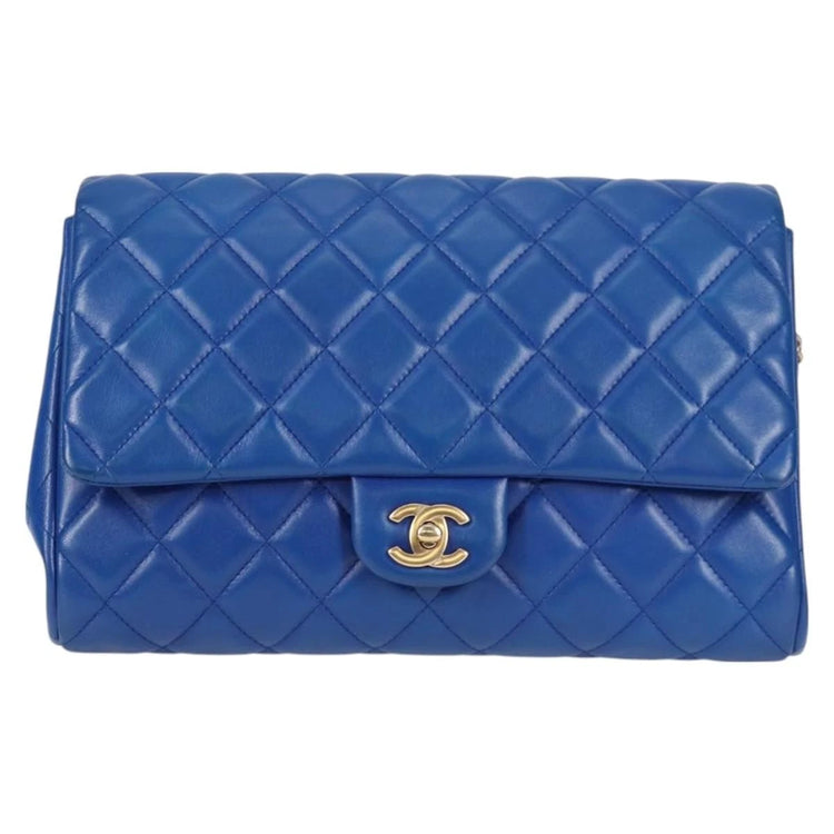 2012 Chanel Cobalt Blue Flap Bag