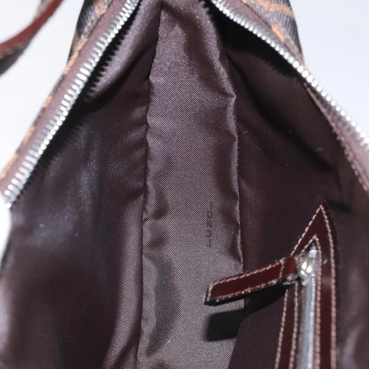 Vintage Fendi Zucca Canvas Hobo Shoulder Bag