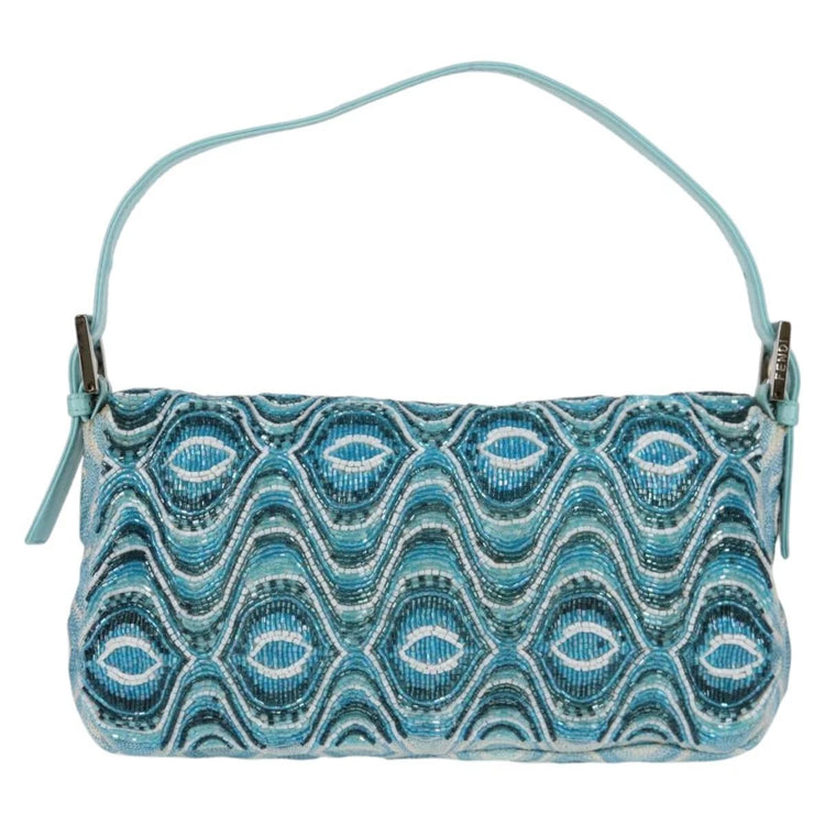 Vinage 2004 Fendi Turquoise Beaded Baguette