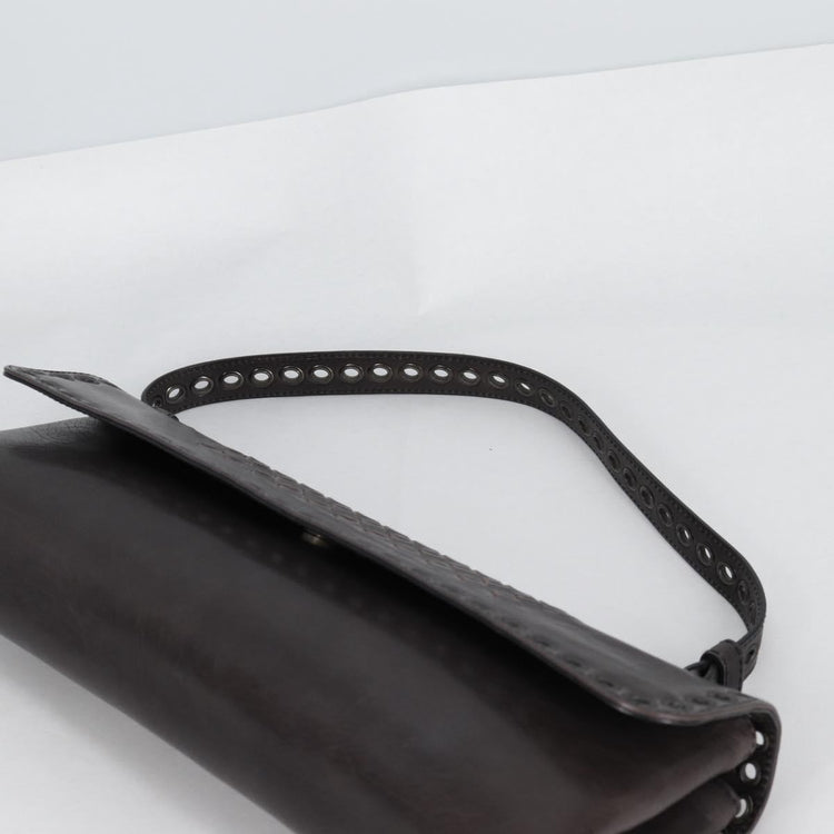 Vintage Bottega Veneta Chocolate Brown Baguette Bag