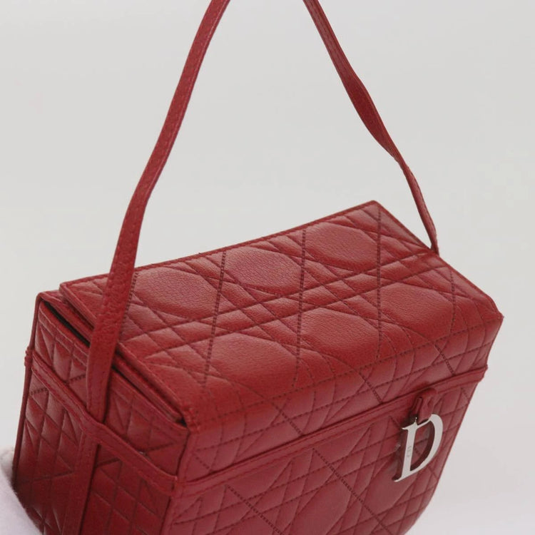 Vintage Christian Dior Red Lady Box Bag
