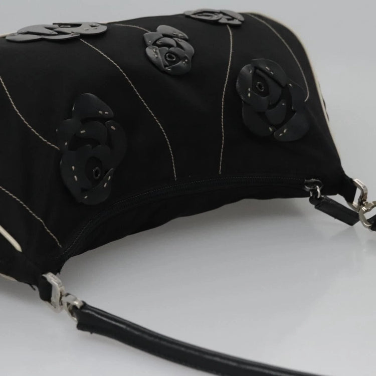 Vintage Prada Flower Nylon Shoulder Bag