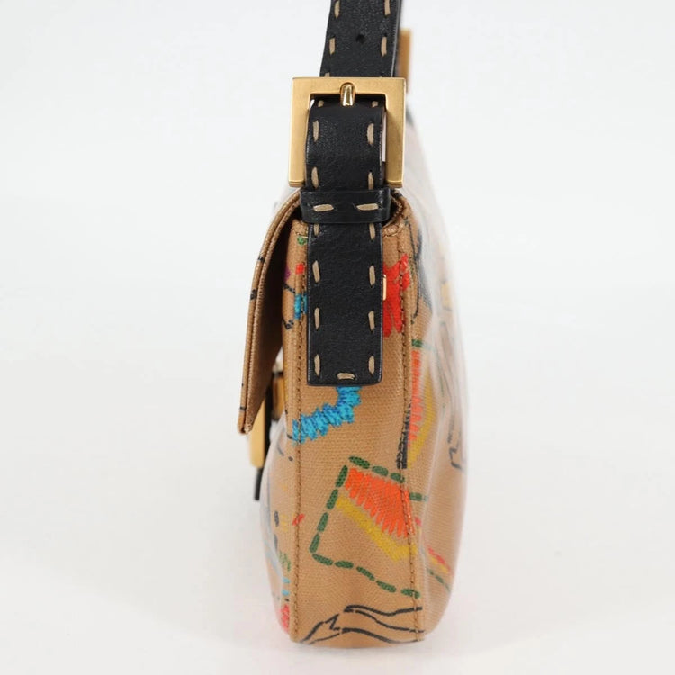 Vintage 2007 Fendi Graffiti Baguette Bag