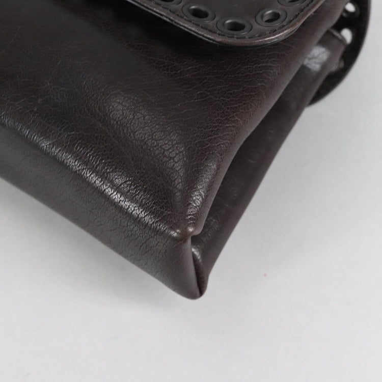 Vintage Bottega Veneta Chocolate Brown Baguette Bag