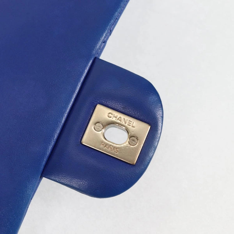 2012 Chanel Cobalt Blue Flap Bag